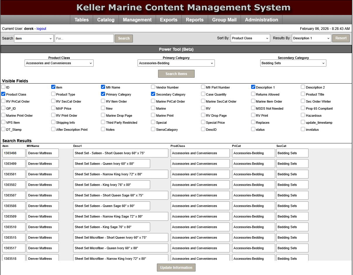 Image One Content Management Tool - Multi-Editor